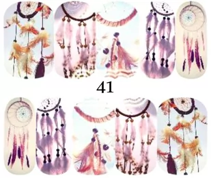 Naklejki wodne na paznokcie - nr 41 - Ozdoby do paznokci - miniaturka - grafika 1