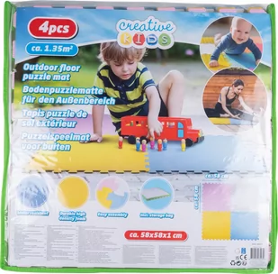 Mata piankowa puzzle kolorowa do ćwiczeń CREATIVE KIDS - Maty do ćwiczeń - miniaturka - grafika 3