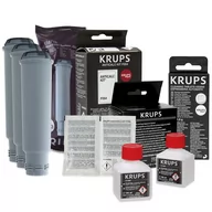 Akcesoria i części do ekspresów do kawy - Zestaw Krups filtr KRUPS F08801 3szt, Odkamieniacz Krups F054, płyn Krups XS9000, KRUPS XS3000 - miniaturka - grafika 1