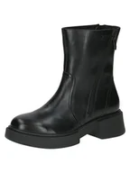 Kozaki damskie - CAPRICE Buty damskie Boot Flat 9-25303-43 półdługie kozaki, Czarna papka, 39 EU - miniaturka - grafika 1