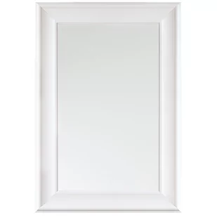 Lustro Ścienne 60 X 90 Cm Białe Lunel! - Lustra - miniaturka - grafika 1