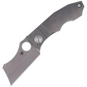 Noże - Nóż składany Spyderco Stovepipe Titanium CPM 20CV Plain (C260TIP) - miniaturka - grafika 1