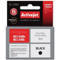 Tusze zamienniki - Tusz Activejet AC-24BN (zamiennik Canon BCI-24BK; Supreme; 9 ml; czarny) - miniaturka - grafika 1