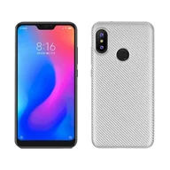Etui i futerały do telefonów - NoName Etui Carbon Fiber Xiaomi Mi A2 Lite srebrny/silver - miniaturka - grafika 1