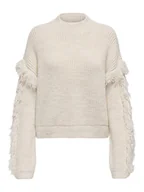 Swetry damskie - ONLY Sweter Molly 15363467 Beżowy Regular Fit - miniaturka - grafika 1