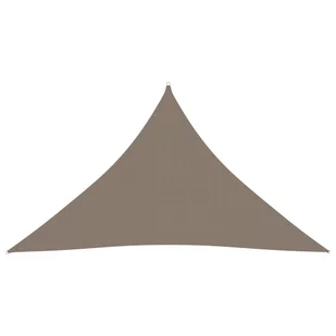 vidaXL Trójkątny żagiel ogrodowy, tkanina Oxford, 2,5x2,5x3,5 m, taupe 135444 - Parasole ogrodowe - miniaturka - grafika 1