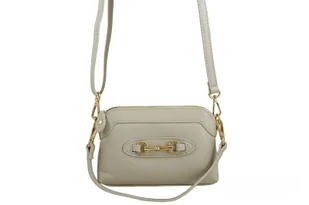 Mała torebka wizytowa skórzana - Beżowa jasna - Torebki damskie - miniaturka - grafika 8