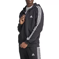 Bluzy męskie - adidas Męska bluza dresowa z kapturem, Czarny, M - miniaturka - grafika 1