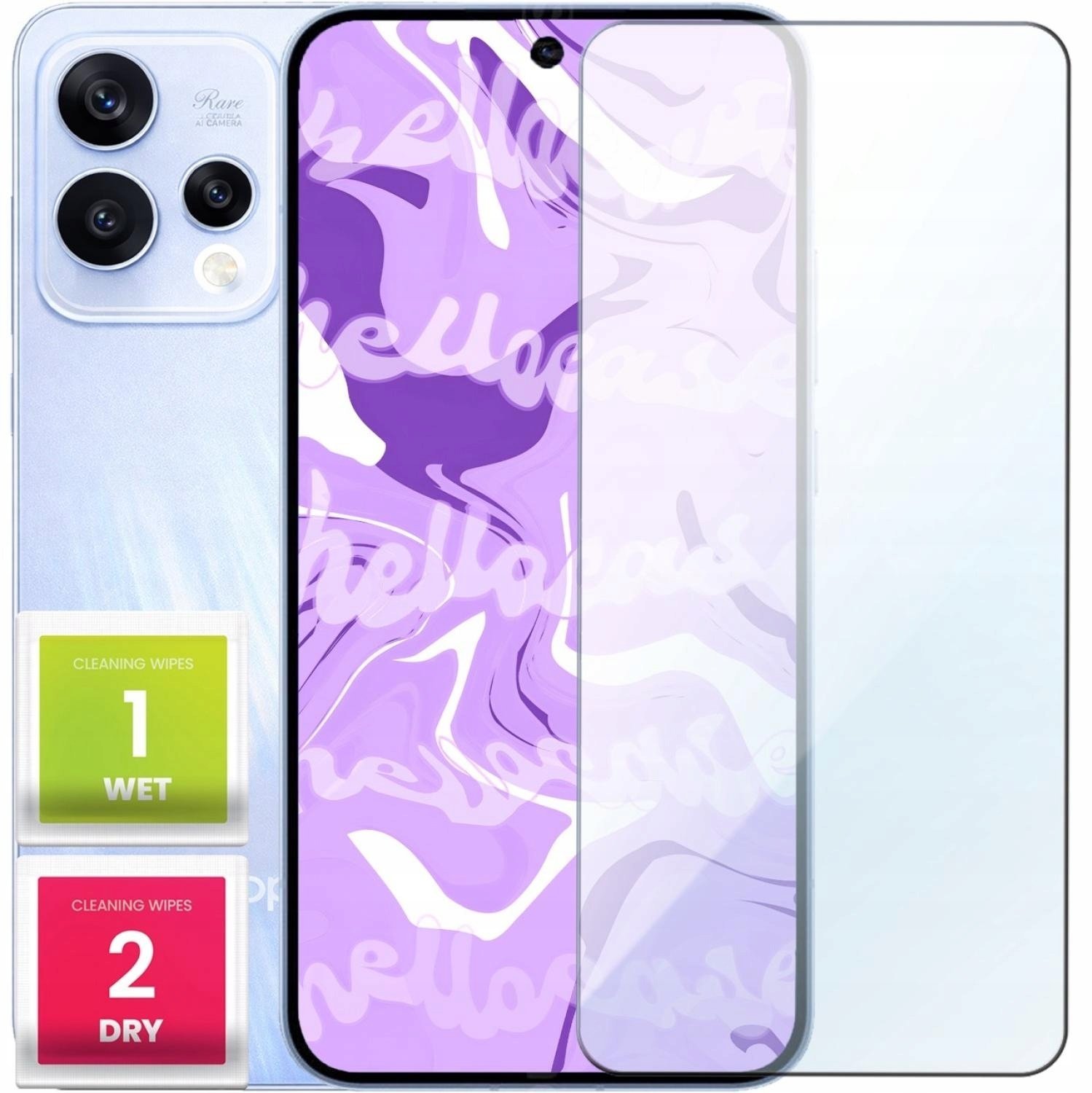 Hello Case Szkło Hartowane Do Oppo Reno15c Płaskie, 2.5D, Szybka, 9H, Ochronne