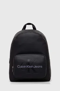 Calvin Klein Jeans plecak damski kolor czarny duży z nadrukiem - Plecaki - miniaturka - grafika 1