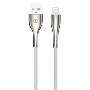 Kabel USB- Lightning FOREVER Sleek 1 m Biały - Kable USB - miniaturka - grafika 1