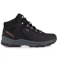 Buty zimowe męskie - Buty Merrell Erie Mid Leather Waterproof J500151 - czarne - miniaturka - grafika 1