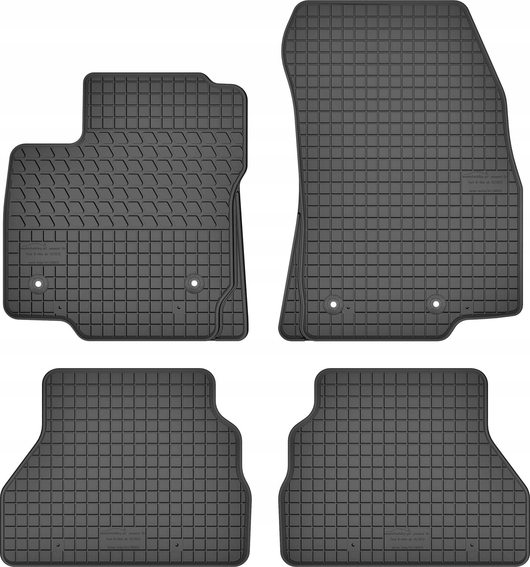 Auto Comfort Dywaniki gumowe do Ford B-Max 2012-2017