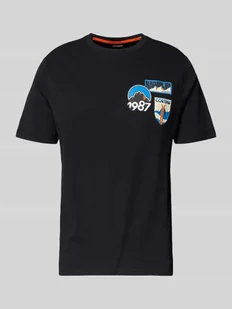 T-shirt z nadrukiem z logo model ‘MONTEPIANA’ - Koszulki męskie - miniaturka - grafika 1
