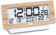 Zegary - Zegar i budzik ADE 12,6 cm bambusowy sterowany radiowo - miniaturka - grafika 1