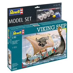 Revell Statek Wikingów (drakkar, langskip) z farbami 65403 - Modele do sklejania - miniaturka - grafika 1