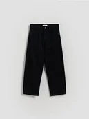 Spodnie i spodenki dla chłopców - Reserved - Jeansy straight - czarny - miniaturka - grafika 1