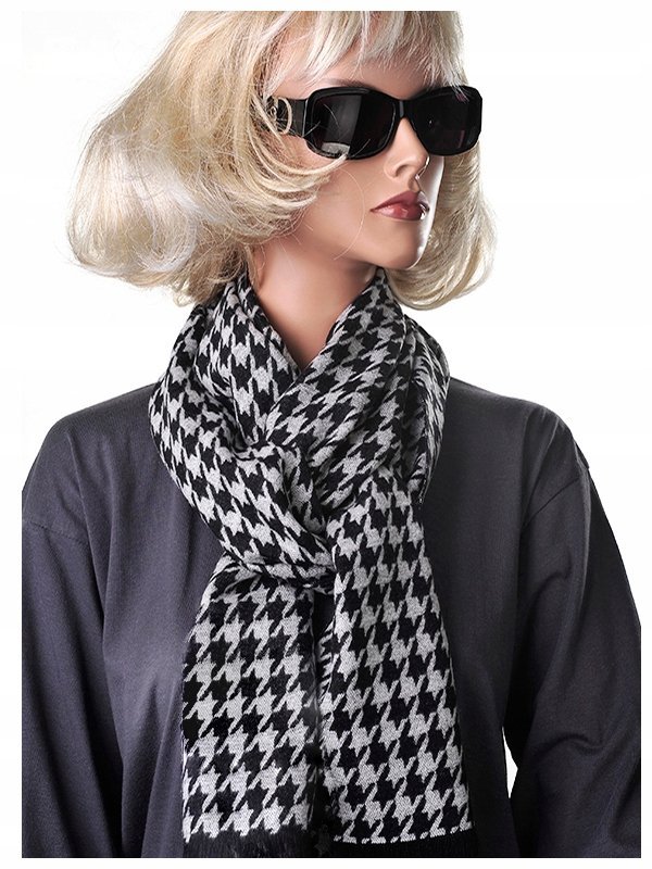 PEPITKA Kurza Stopka Szalik Damski WISKOZA 100% w5