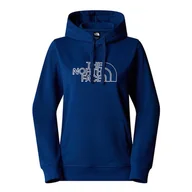 Bluzy sportowe damskie - Bluza The North Face Drew Peak Light 0A8C1DAQM1 - granatowa - miniaturka - grafika 1