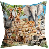 Poszewki na poduszki - POSZEWKA NA PODUSZKĘ DEKORACYJNA 40x40 JASIEK 187 - miniaturka - grafika 1