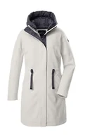 Kurtki damskie - G.I.G.A. DX Damska kurtka polarowa parka/płaszcz z odpinanym kapturem GW 46 WMN PRK, szaro-melanżowy, 46, 41988-000 - miniaturka - grafika 1