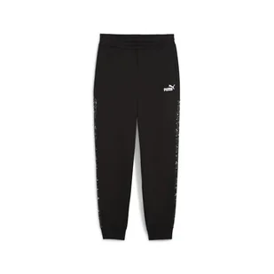 ESS Graphic Animal Comfort Spodnie dresowe z wysokim stanem FL cl PUMA czarne - Spodnie rowerowe - miniaturka - grafika 1