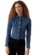 Kurtki damskie - VERO MODA DAMSKA KURTKA GRANATOWA JEANSOWA 50 JSB - miniaturka - grafika 1