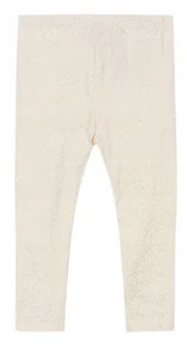 GUESS LEGGINSY DŁUGIE DZIEWCZĘCE BEŻOWE ZE ZŁOTYM POŁYSKIEM 70-76 GNA - Legginsy - miniaturka - grafika 1