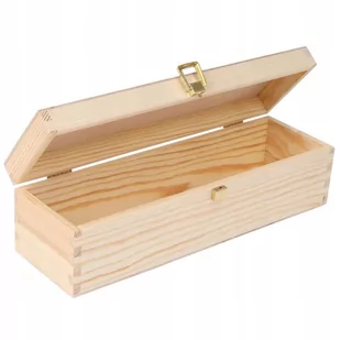 Creative Deco drewniane pudełko na 1 wino - Pudełka i szkatułki - miniaturka - grafika 1