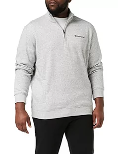 Champion Męska bluza z kapturem American Classics Small Script Logo Half Zip, szary, S - Bluzy męskie - miniaturka - grafika 1