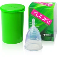 Kubeczki menstruacyjne - Yuuki Yuuki, kubeczek menstruacyjny i pojemnik do dezynfekcji, zestaw, rozmiar S - miniaturka - grafika 1