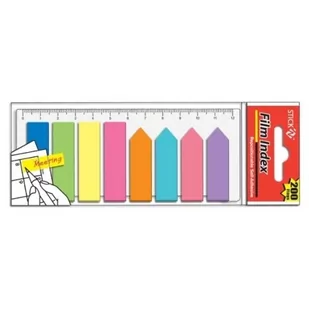 Stickn Zakładki indeks. samoprz. mix 8 kol. z linijką - Powieści i opowiadania - miniaturka - grafika 2