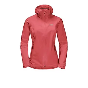 Jack Wolfskin Damska kurtka Jwp Shell W, koralowa czerwień, XS - Kurtki damskie - miniaturka - grafika 1