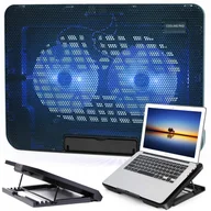 Podkładki chłodzące pod laptopa - Podkładka chłodząca - podstawka pod laptopa 11-17'' Dual 120mm N99-Czarny - miniaturka - grafika 1