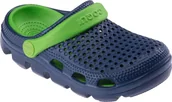 Buty dla dziewczynek - Coqui Dziecięce sandały Coqui BUGY navy/lime rozmiar 26/27 - miniaturka - grafika 1