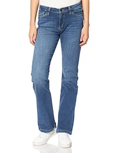 Cross Jeansy damskie Lauren Straight, niebieski (Mid Blue Used 011), 28W x 36L - Spodnie damskie - miniaturka - grafika 1