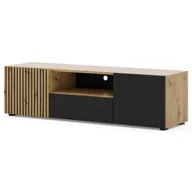 Szafki RTV - Szafka rtv z lamelowym frontem 150 cm S9-B58 - miniaturka - grafika 1