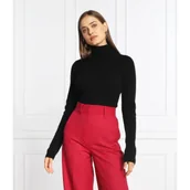 Swetry damskie - Trussardi Golf ARCHIVE RIBS | z dodatkiem wełny i kaszmiru - miniaturka - grafika 1