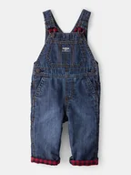 Spodenki dla niemowląt - OshKosh Ogrodniczki w kolorze niebieskim - miniaturka - grafika 1