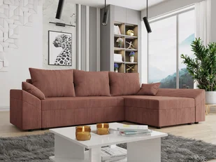 Narożnik Sztruksowy z funkcją spania Dante L - Narożniki - miniaturka - grafika 1