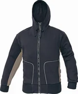 Odzież robocza - CERVA STANMORE - bluza z kapturem regulowanym za pomocą sznurka - niebieski M - miniaturka - grafika 1