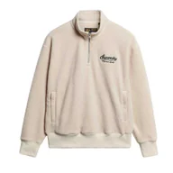 Bluzy męskie - Superdry Country Club Borg Half Zip - Męska bluza z polaru - miniaturka - grafika 1