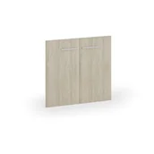 Inne meble biurowe - Drzwi skrzydłowe PRIMO, para, wysokość 695 mm, dąb naturalny - miniaturka - grafika 1