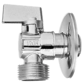 Zawory i kraniki - INVENA ZAWÓR KUL ODC DO DOLNOPŁUKA Z METAL.1/2X 1/2" POKRĘTŁEM KOLOR KART. - miniaturka - grafika 1
