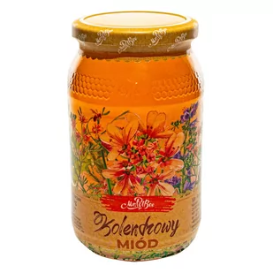 Miód kolendrowy 1,2kg Mr. PolBee BURSZTYNOWY KOLOR - Miód - miniaturka - grafika 1