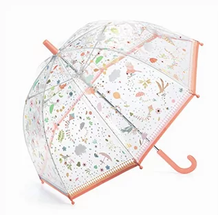 Parasole - Djeco Mały parasol, lekkie akcesoria, młodzież, unisex, biały (biały), jedyny w swoim rodzaju DD04805 - grafika 1