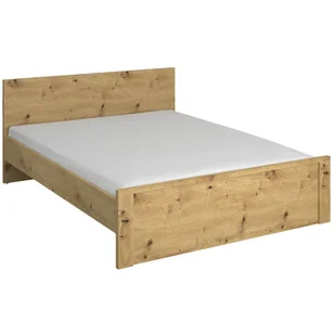 Małżeńskie łóżko z materacem 160x200 dąb artisan W5-R46 - Łóżka - miniaturka - grafika 1