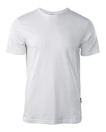 Koszulki męskie - HI-TEC Męski zwykły T-shirt, biały, XL - miniaturka - grafika 1