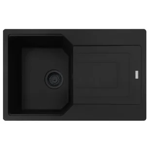 Franke Urban UBG 611-78 GSC Zlewozmywak granitowy jednokomorowy 78x50 cm czarny mat 114.0697.752 - Zlewozmywaki - miniaturka - grafika 1