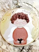 Ikony i obrazy sakralne - jesienny obrazek z Aniołem Stróżem, pamiątka Chrztu Świętego, pamiątka komunijna - miniaturka - grafika 1